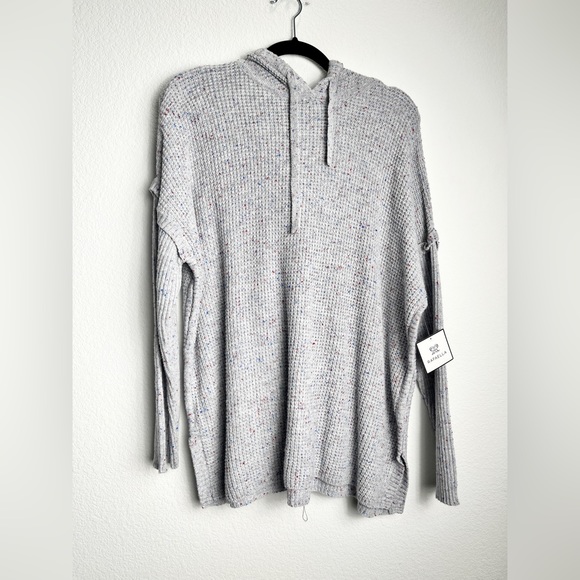 NWT Rafaela Women’s Dull Pink Or Gray/Blue Knit Hoodie. Size Med & Large. - Picture 1 of 13